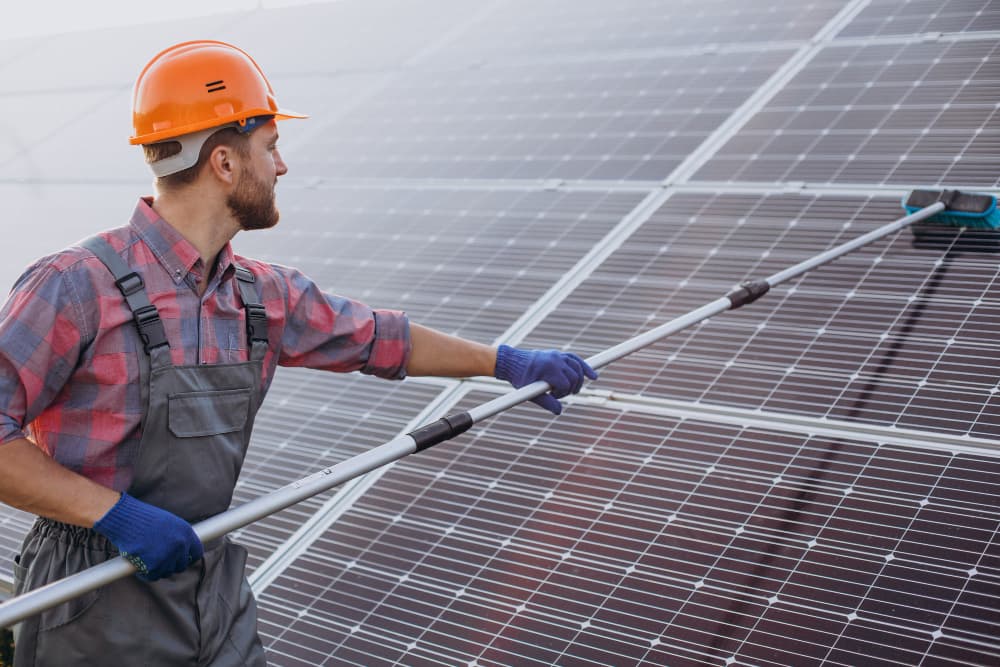 Serviço de limpeza de painel solar no ABC